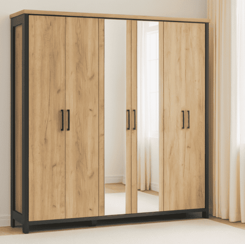 LIBERTY 6 DOOR WARDROBE – Qortuba furniture قرطبة للأثاث