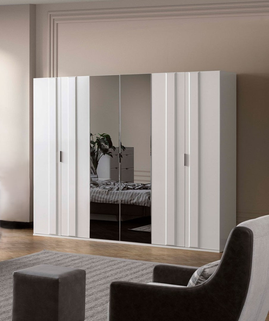 SIRIUS 6 DOOR WARDROBE – Qortuba furniture قرطبة للأثاث