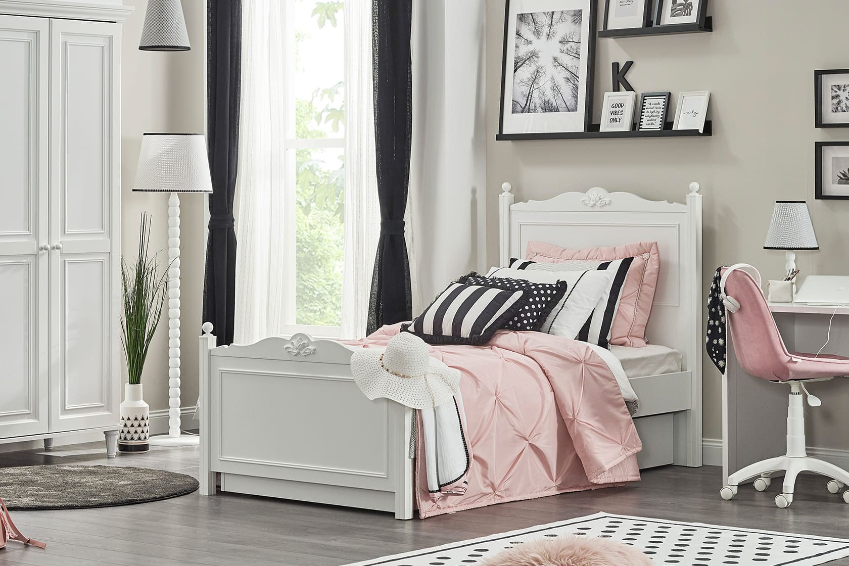 LORA SINGLE BED – Qortuba furniture قرطبة للأثاث