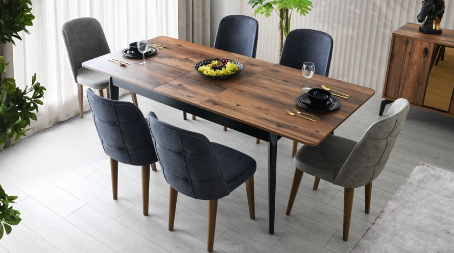 LIDYA DINING TABLE 6 SEATS – Qortuba furniture قرطبة للأثاث