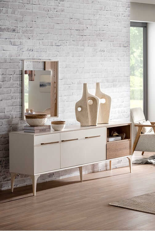 LINDA CONSOLE WITH MIRROR – Qortuba furniture قرطبة للأثاث