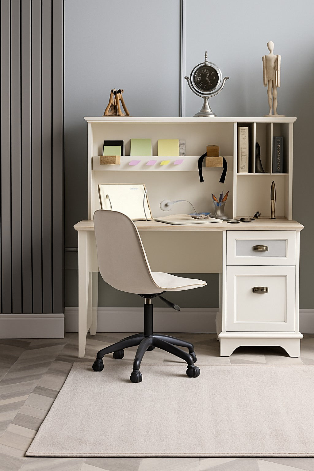 ODESSA STUDY DESK WITH TOP UNIT – Qortuba furniture قرطبة للأثاث