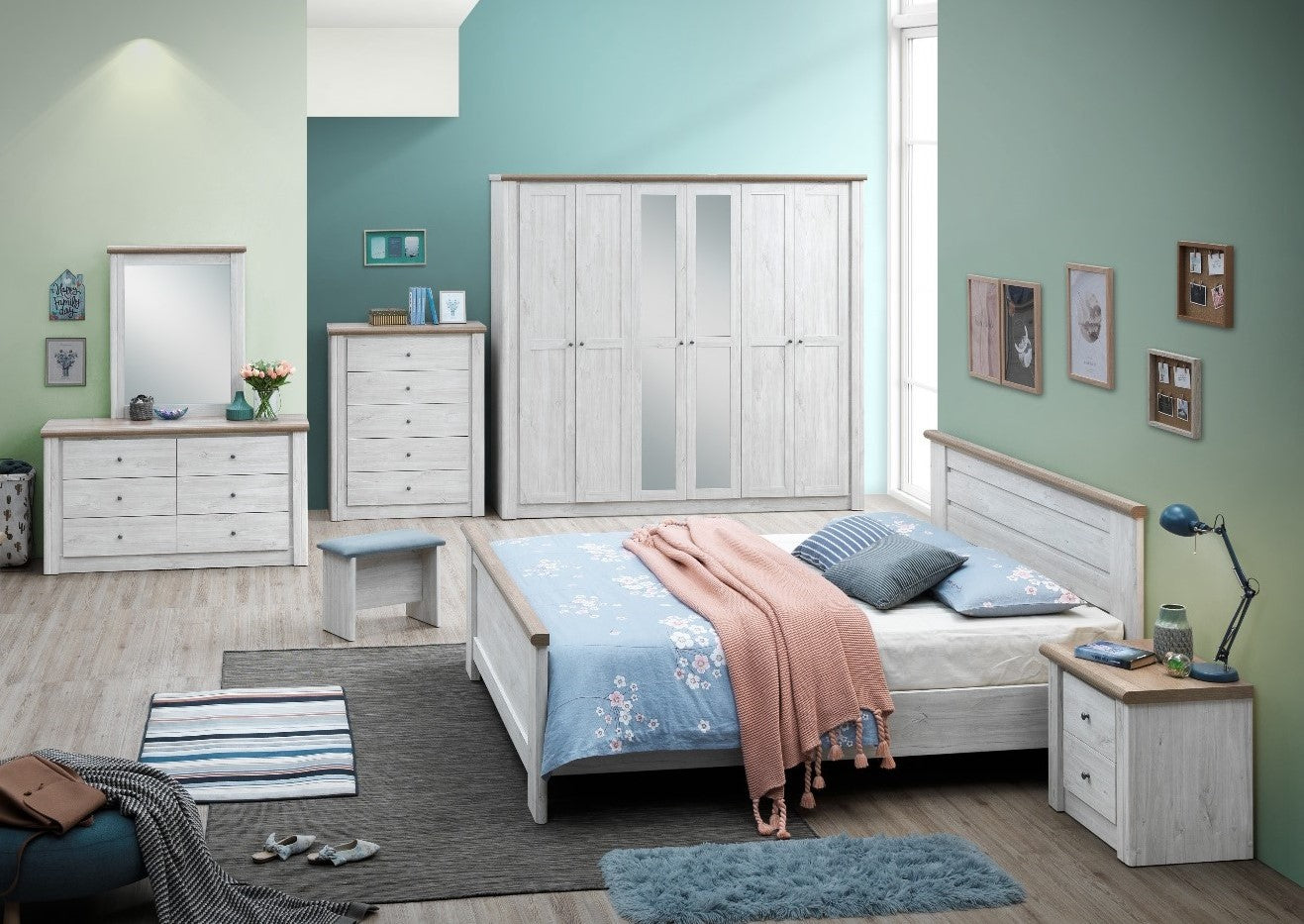 MARCH KING BEDROOM SET WITHOUT WARDROBE