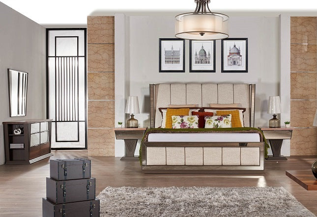 VERONNE KING BEDROOM SET WITHOUT WARDROBE