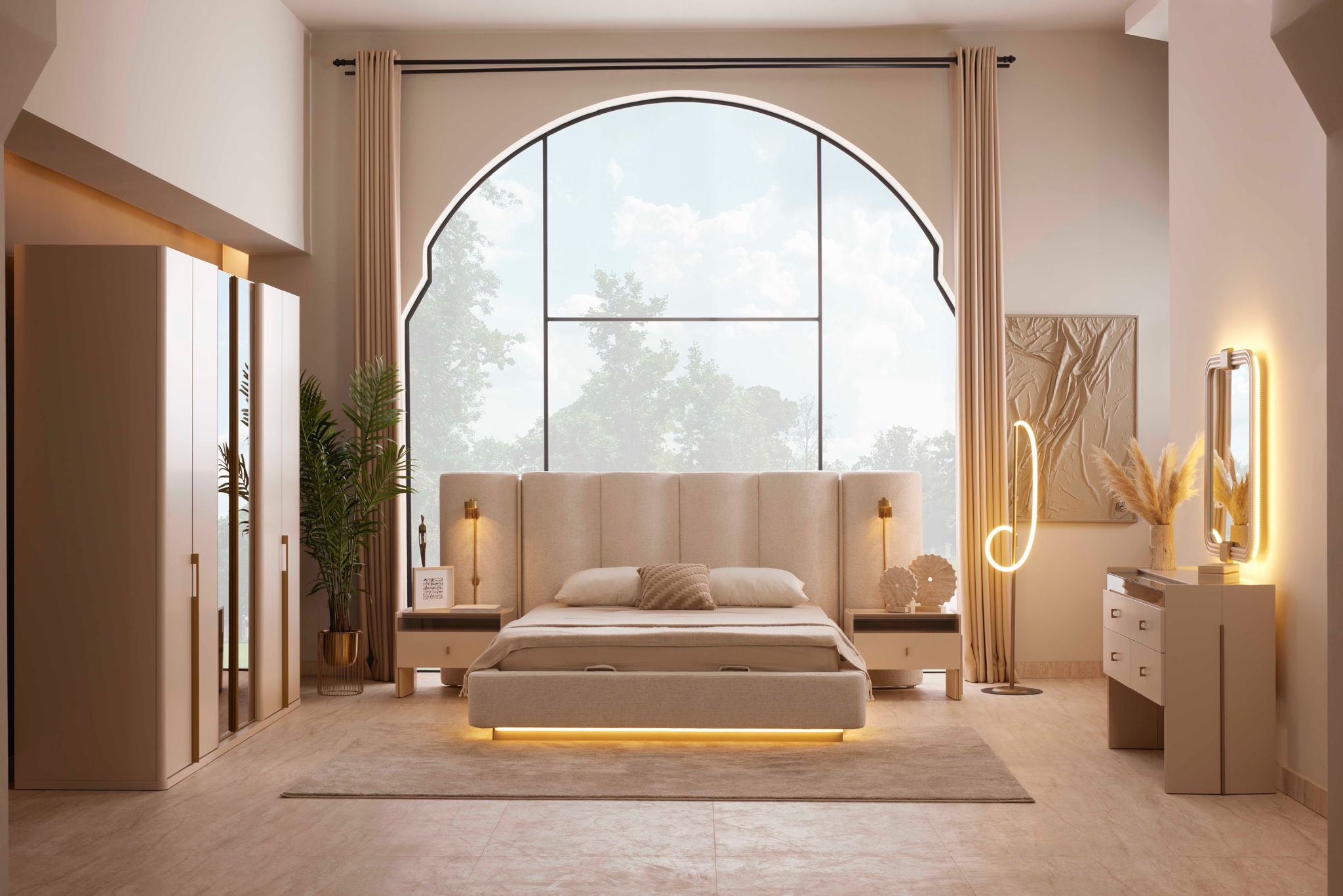 HELEN KING BEDROOM SET WITHOUT WARDROBE