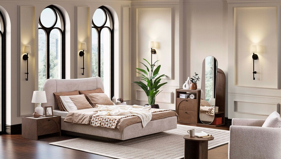 MALAGA KING BEDROOM SET 180 CM WITHOUT WARDROBE