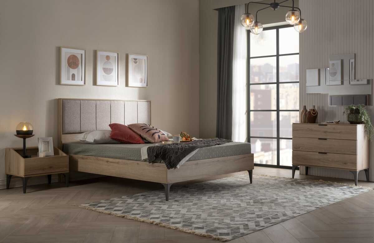 MONTI QUEEN BEDROOM SET WITHOUT WARDROBE