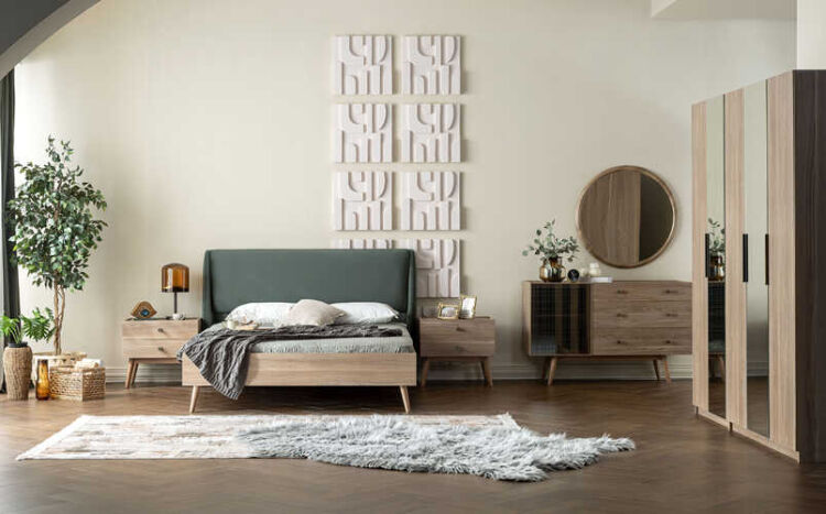 FRIDA QUEEN BEDROOM SET WITHOUT WARDROBE