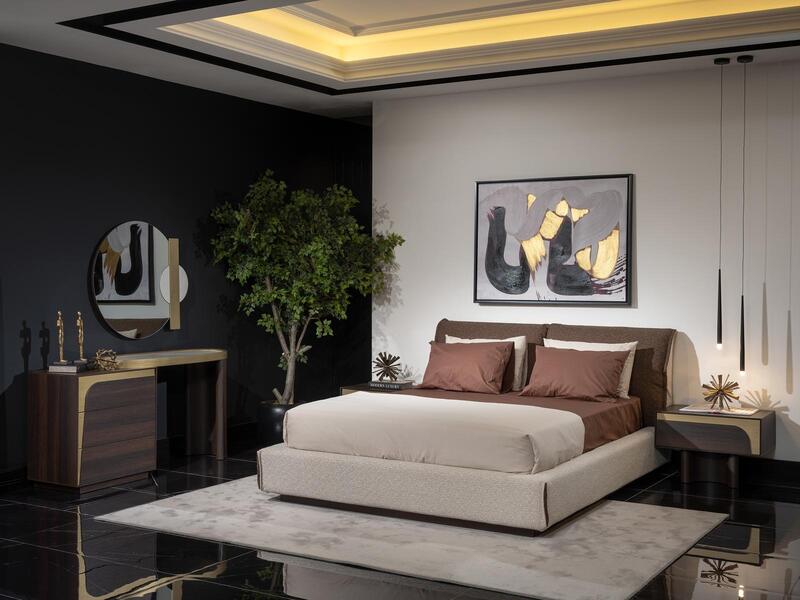 LEMANS KING BEDROOM SET WITHOUT WARDROBE