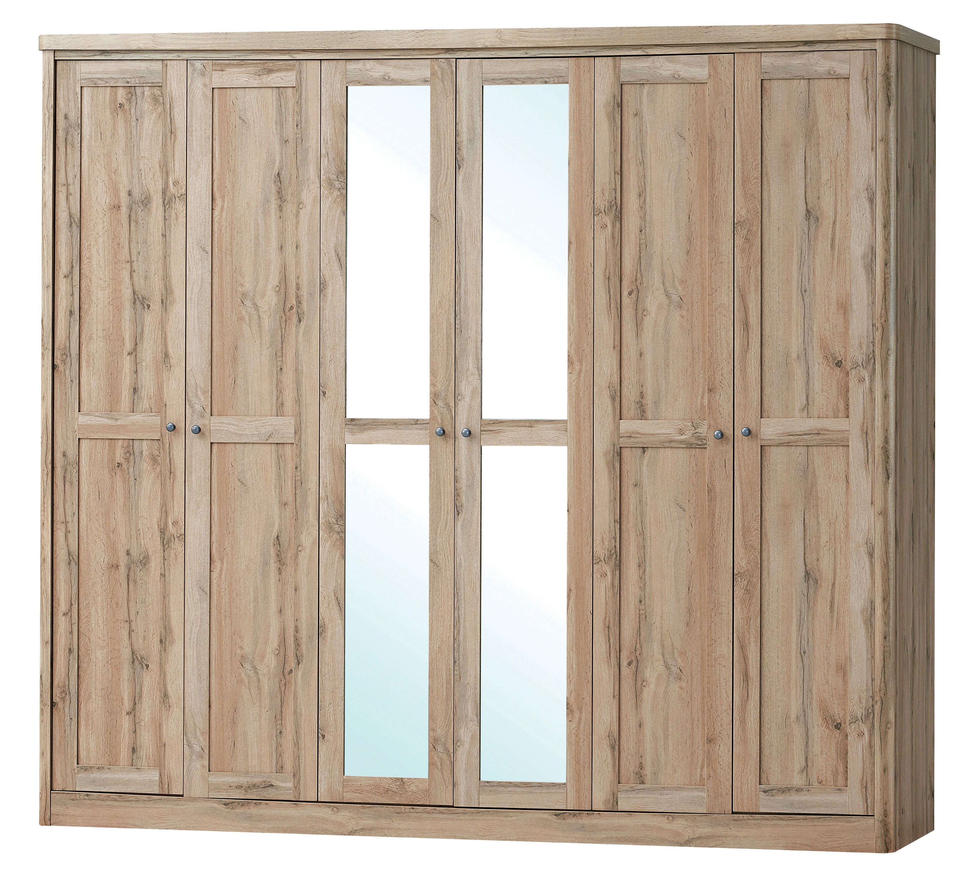 COLTON 6 DOORS WARDROBE WITH 2 MIRROR