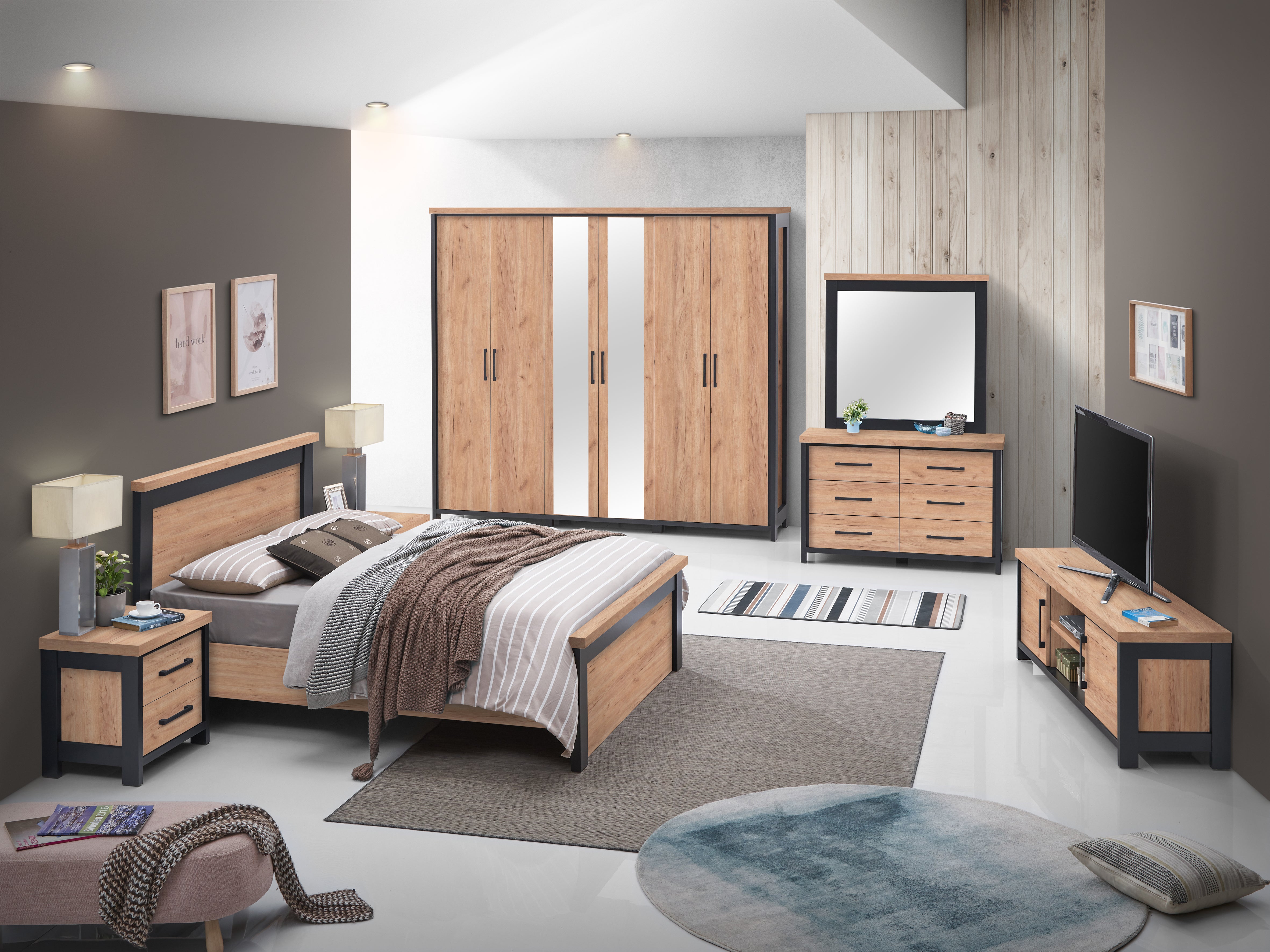 LIBERTY 6 DOOR WARDROBE