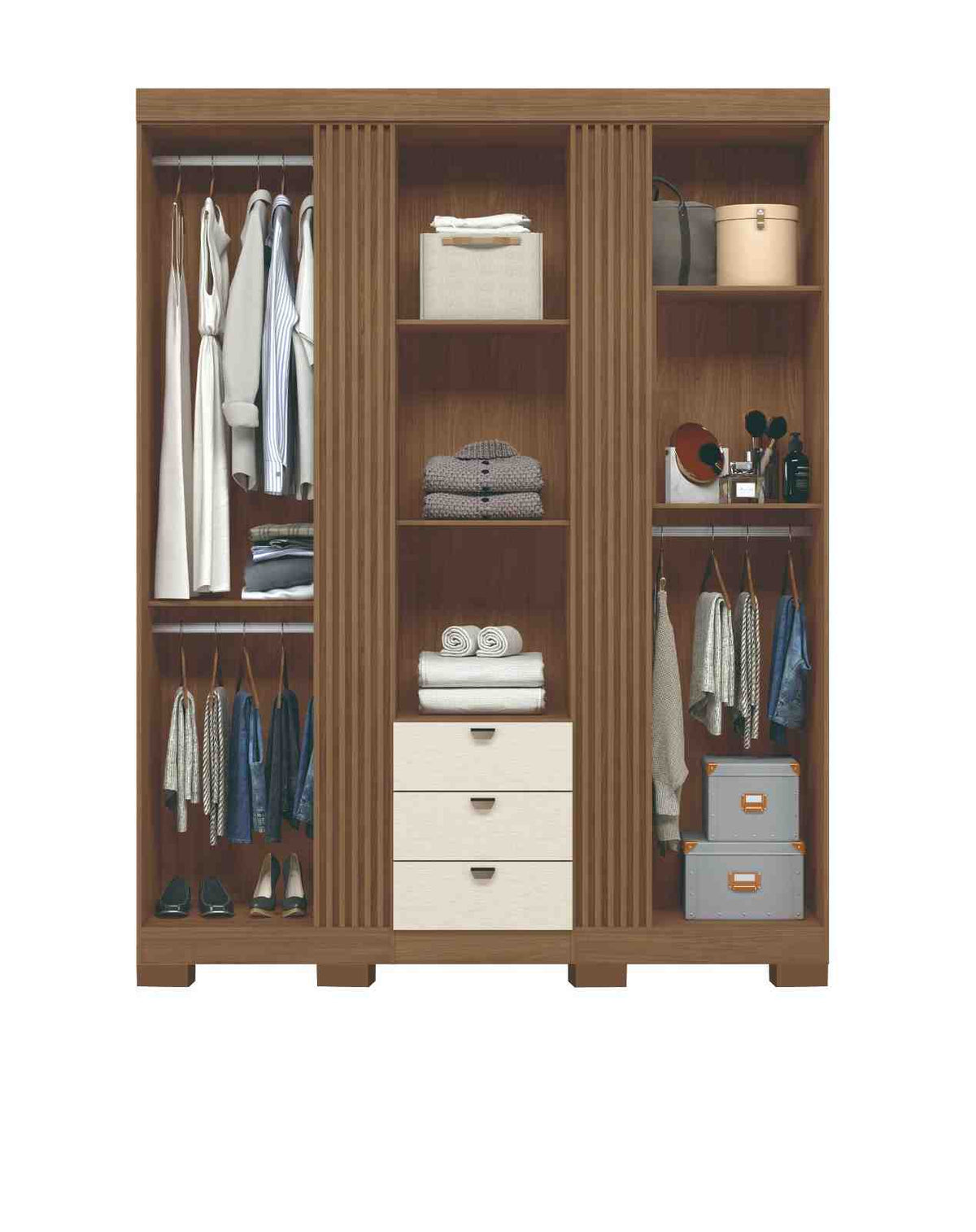 AURORA 3 DOOR WARDROBE – Qortuba furniture قرطبة للأثاث