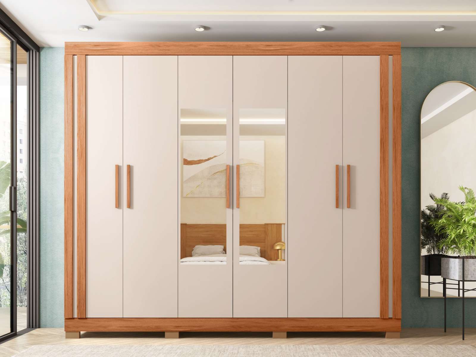 EDEN 6 DOOR WARDROBE