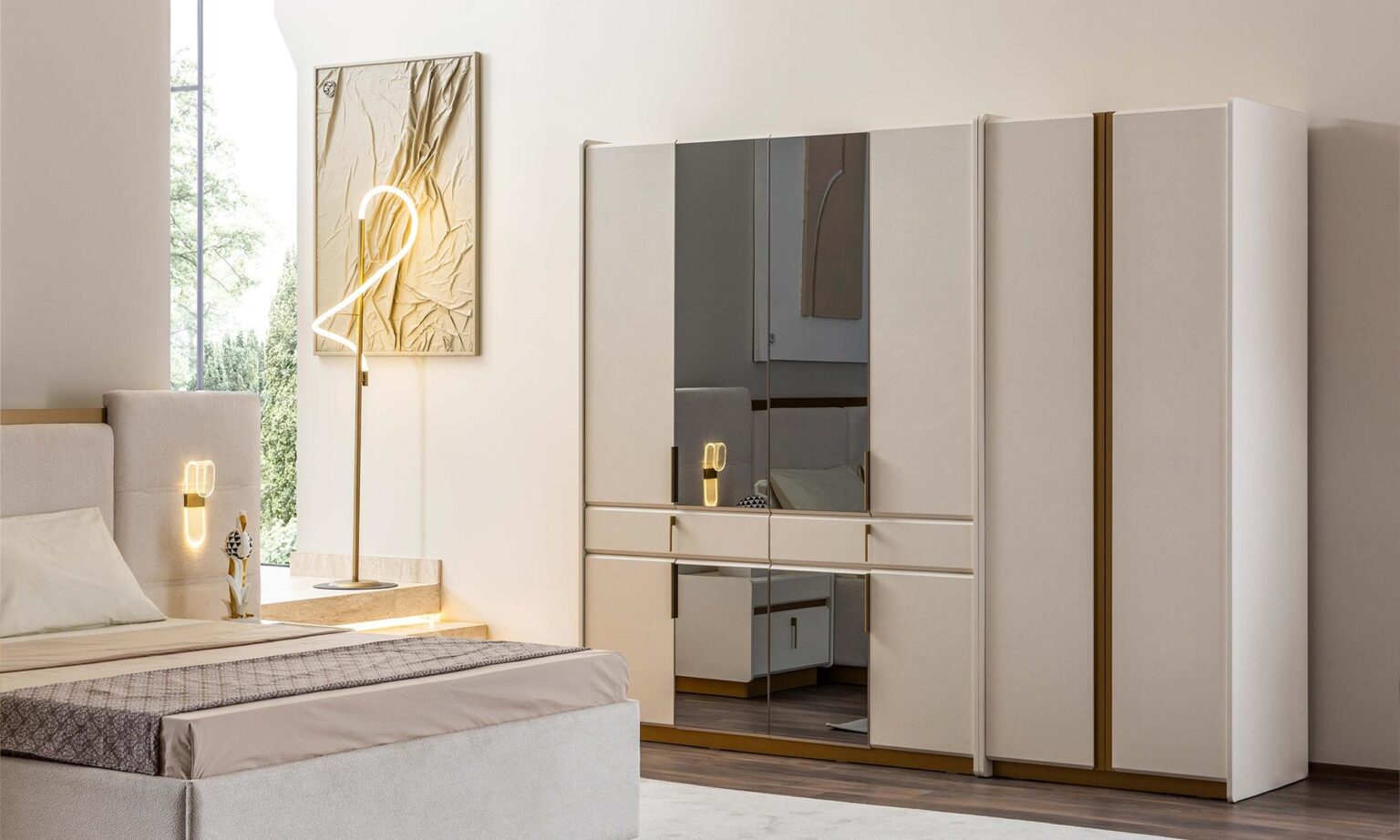 LOREN 6 DOOR WARDROBE