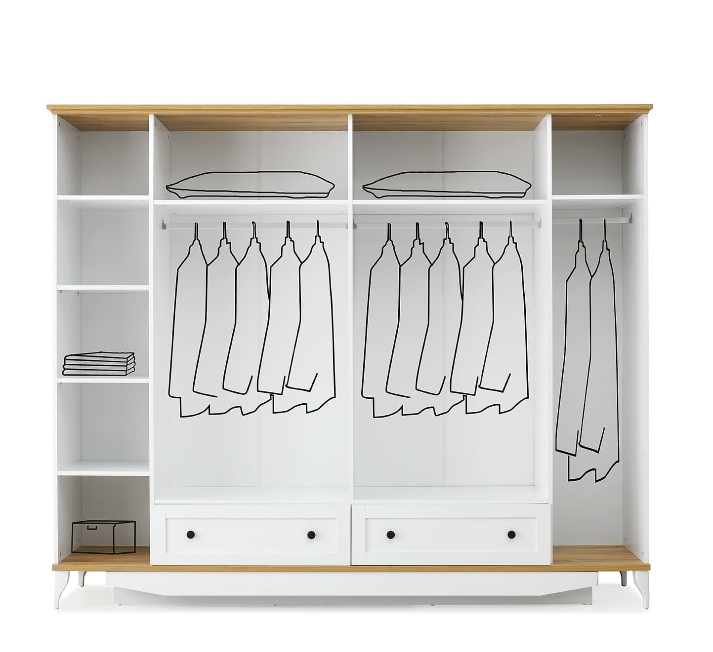 POLKA  6 DOOR WARDROBE