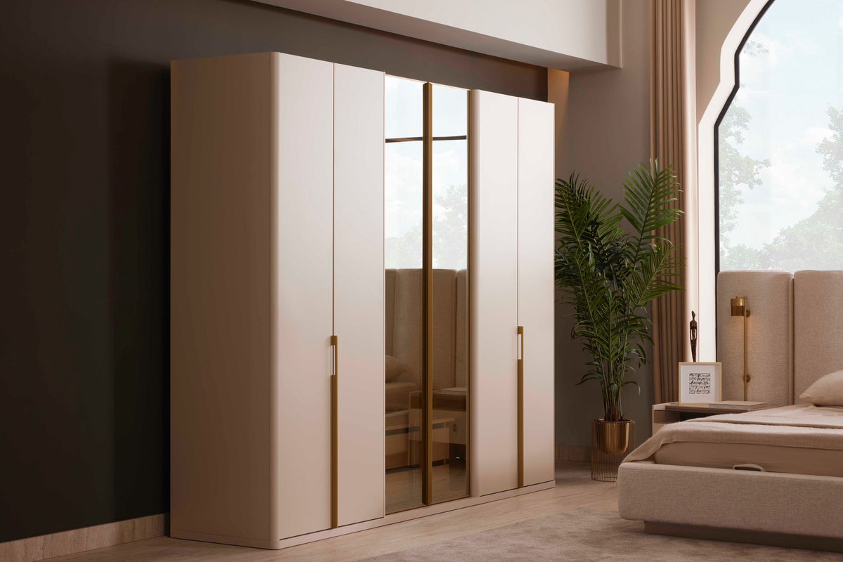 HELEN 6 DOOR WARDROBE – Qortuba furniture قرطبة للأثاث
