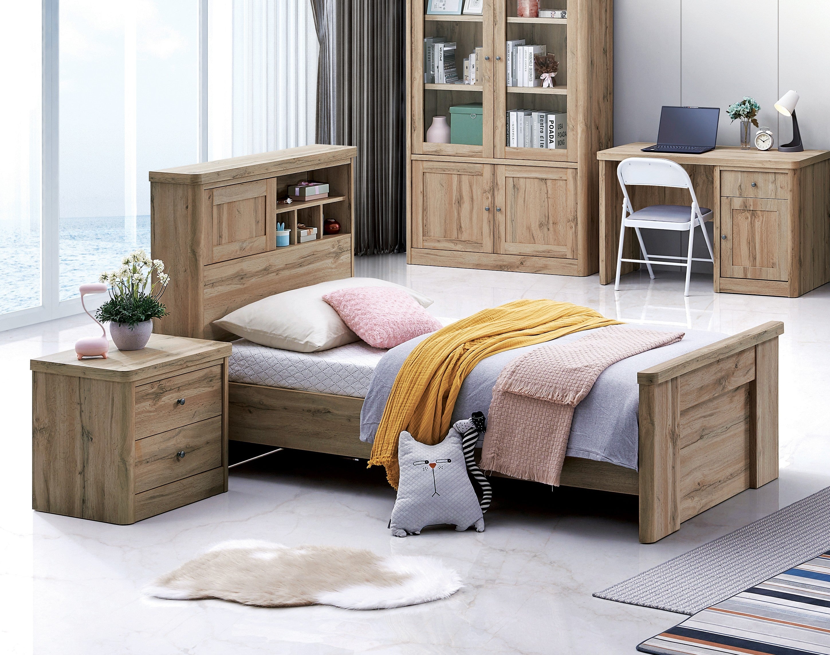 COLTON SINGLE BED 90 CM