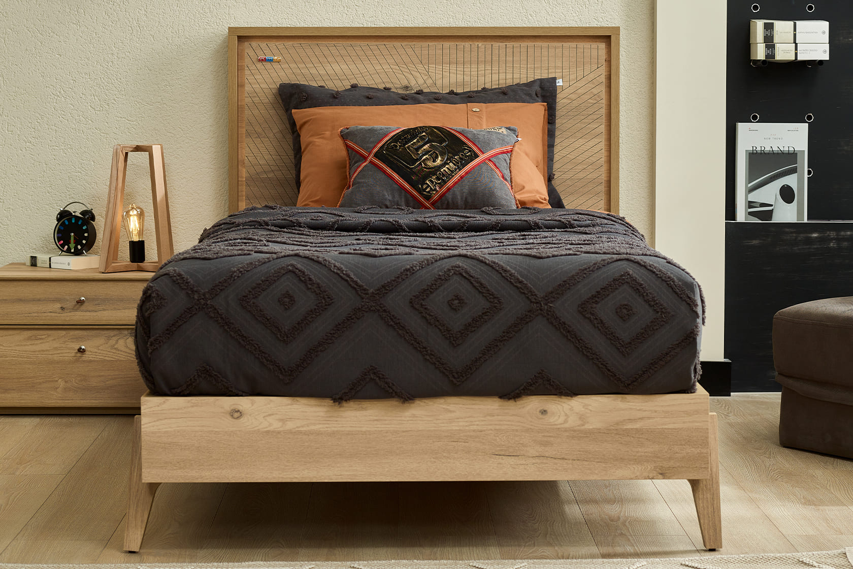 ORIGAMI  SINGLE BED 100 CM