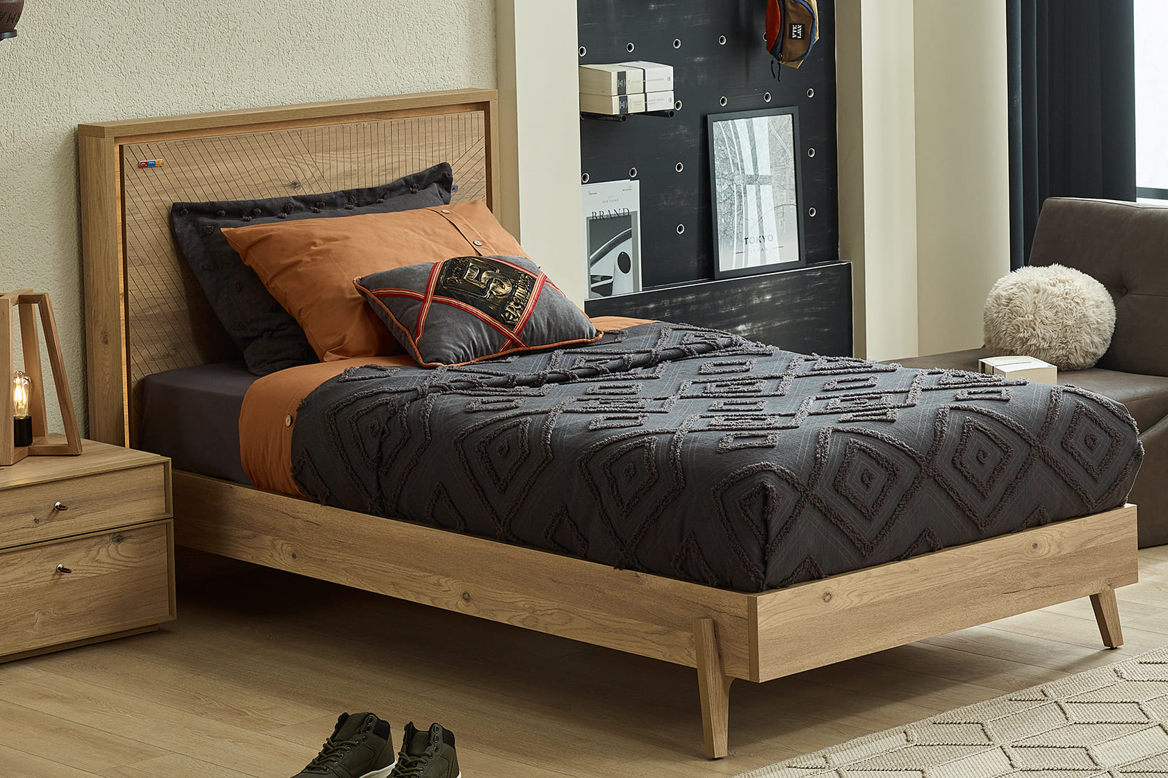 ORIGAMI  SINGLE BED 100 CM