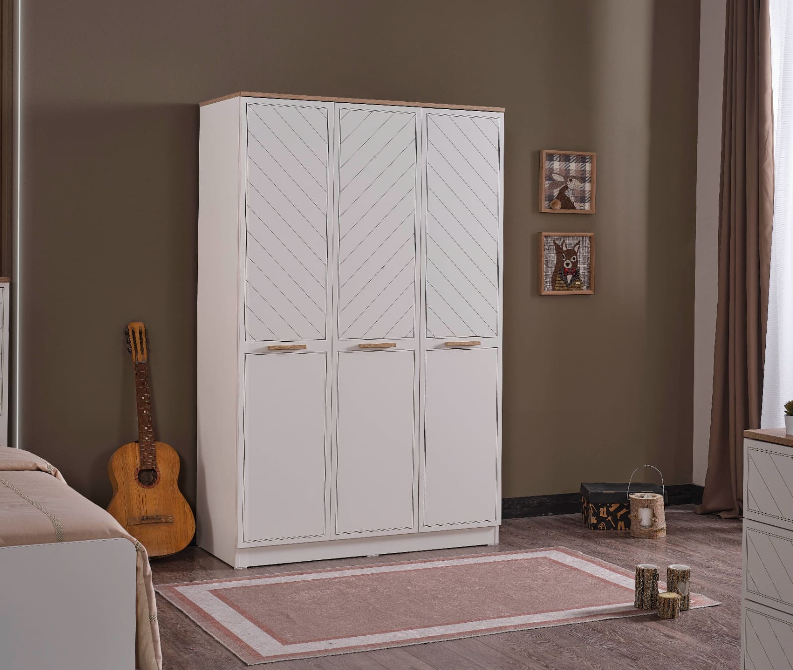 OSCAR 3 DOORS WARDROBE