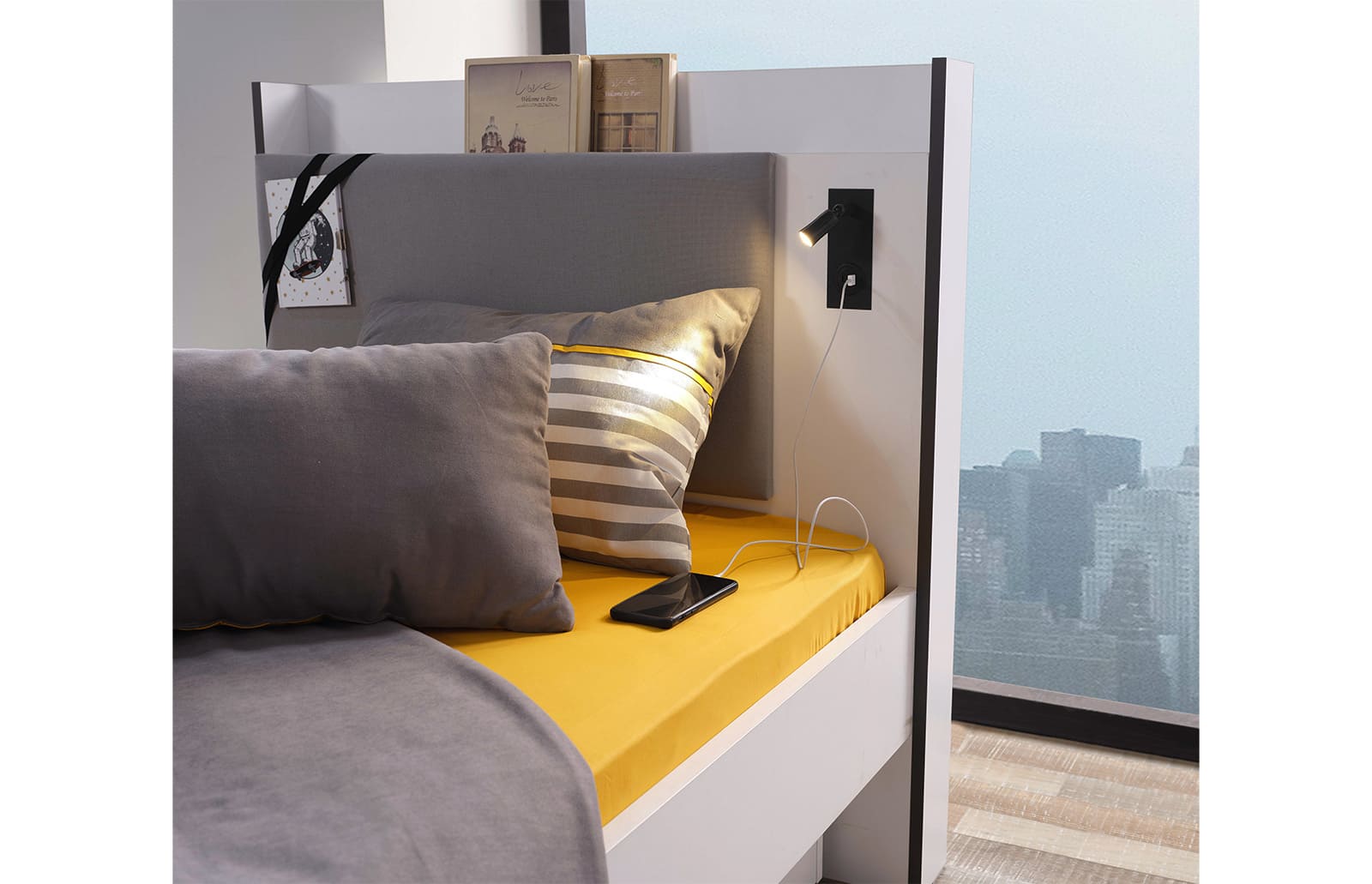 INFINITY BED 100 CM WITH STORAGE
