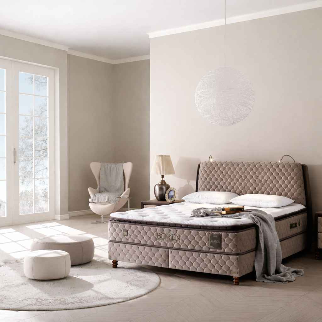 BORJEN KING BED 180 CM WITH STORAGE