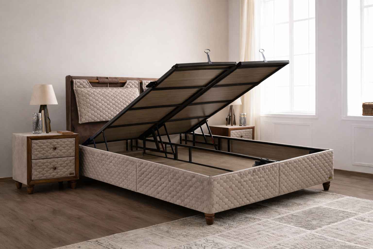 MAGNASAND BED 180 CM WITH STORAGE