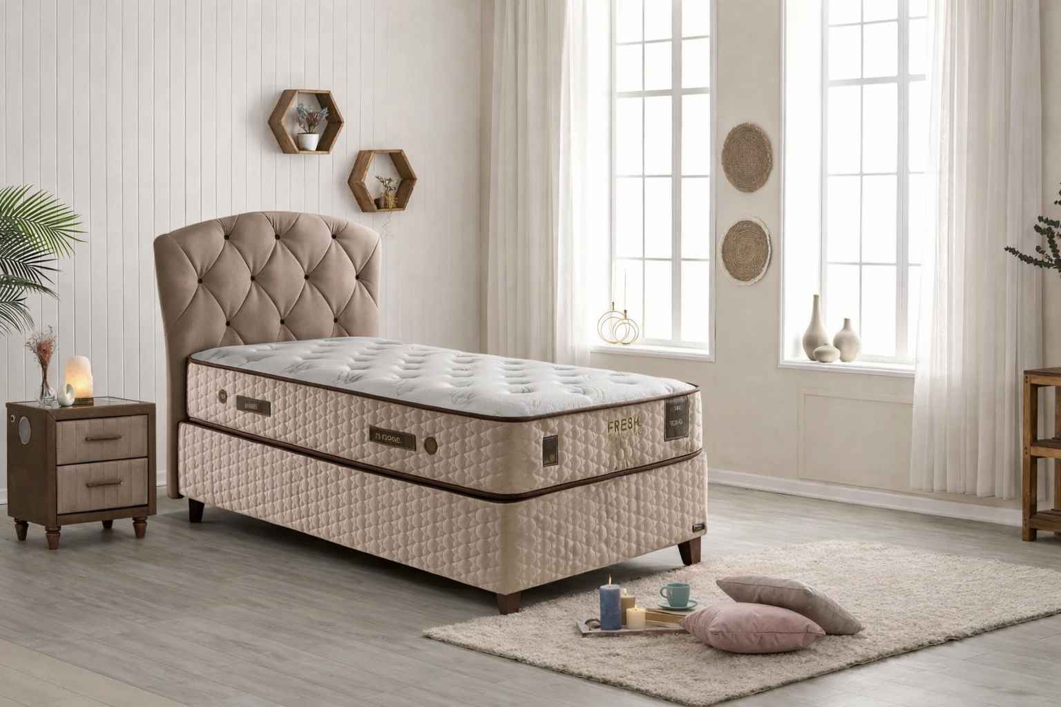 FRESH TWIN BED 120 CM WITH STORAGE