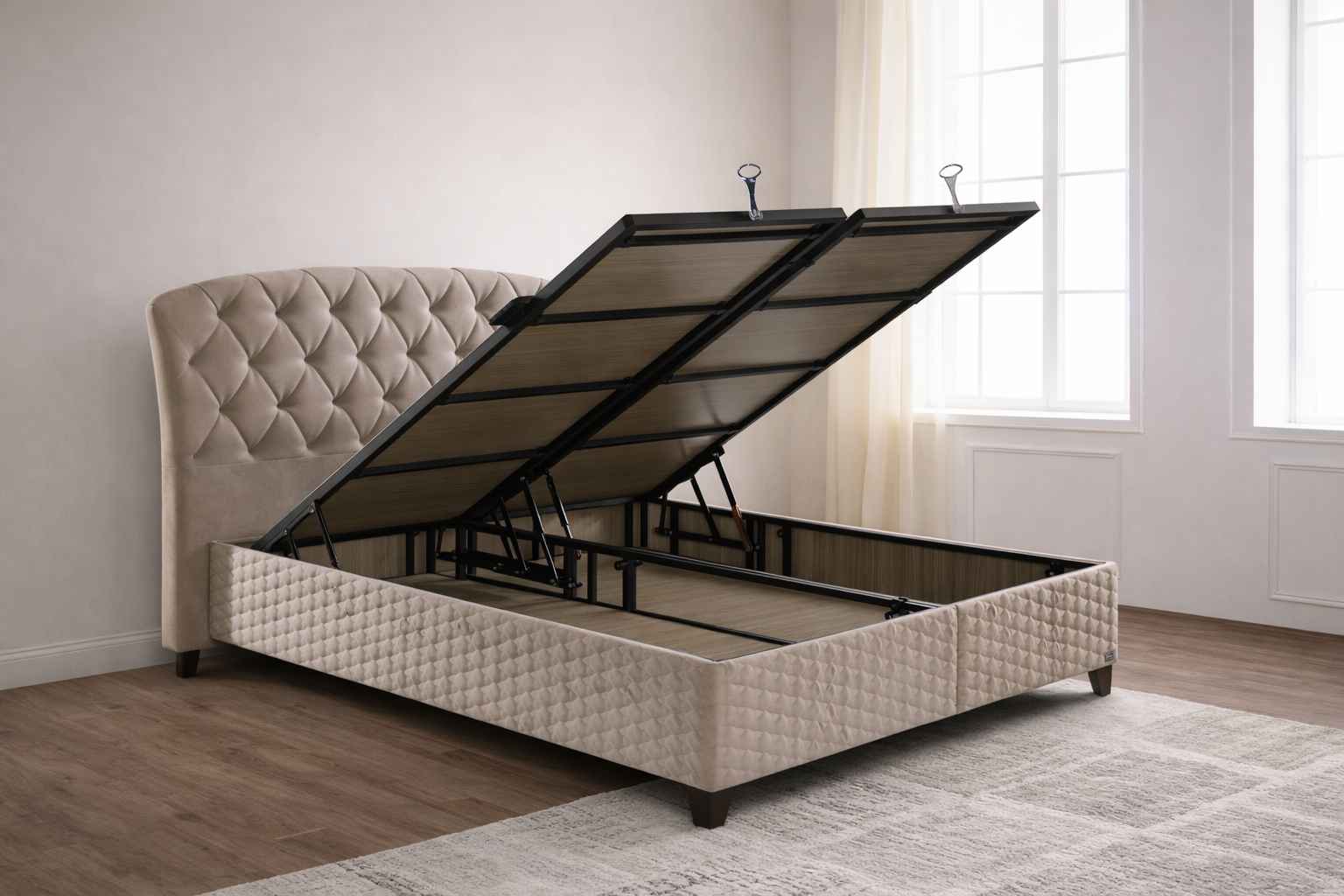 FRESH QUEEN BED 160 CM WITH STORAGE