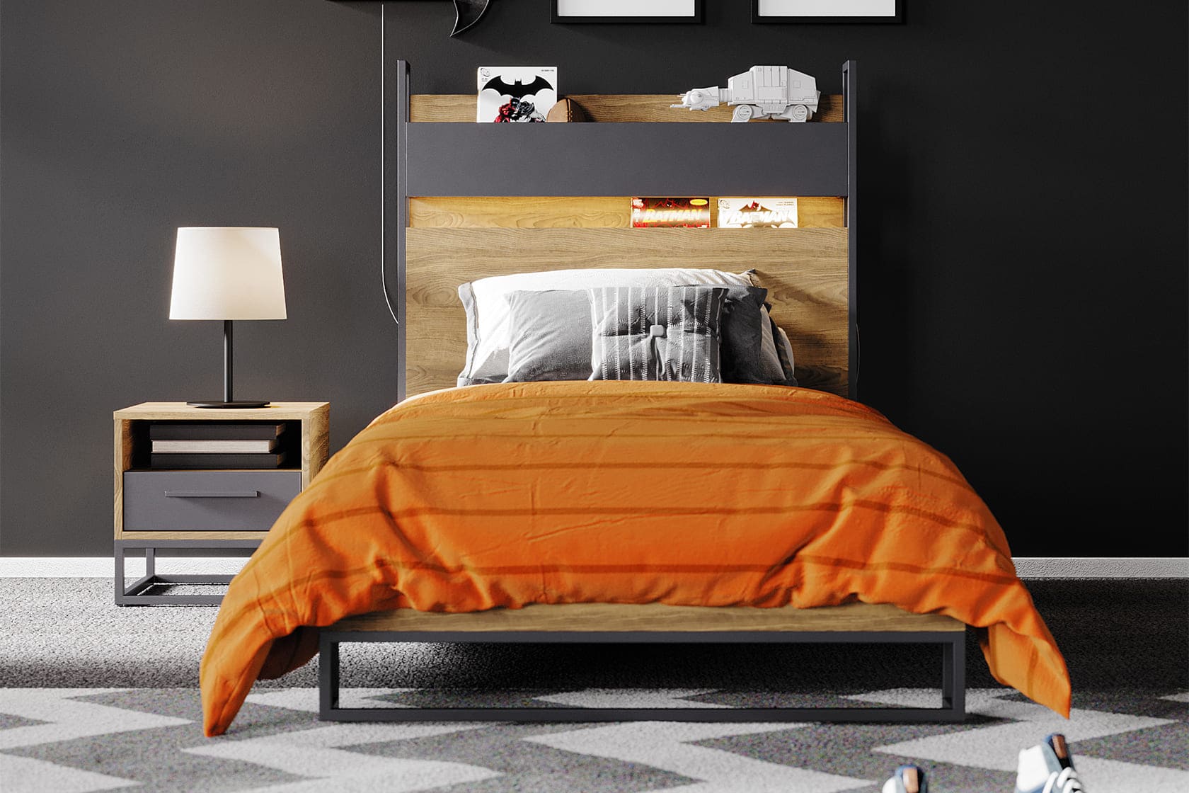 LEGEND TWIN BED 120 CM