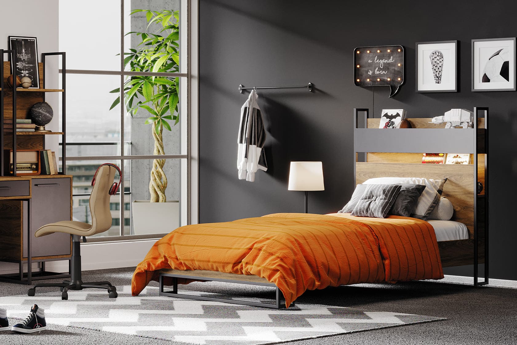 LEGEND TWIN BED 120 CM