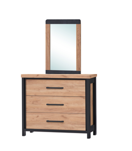 LIBERTY DRESSER WITH MIRROR 3 DRAWERS