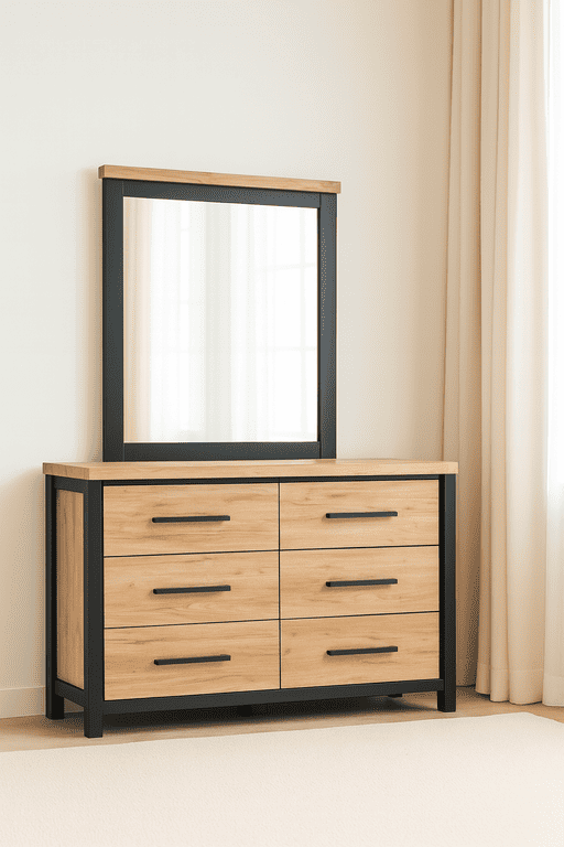 LIBERTY DRESSER WITH MIRROR 6 DRAWERS