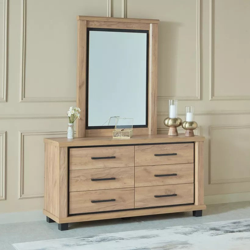 BELFORT DRESSER AND MIRROR 130 CM