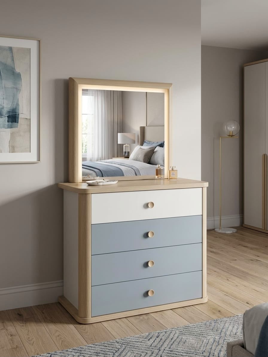 MOZON CHEST OF DRAWERS With MIRROR