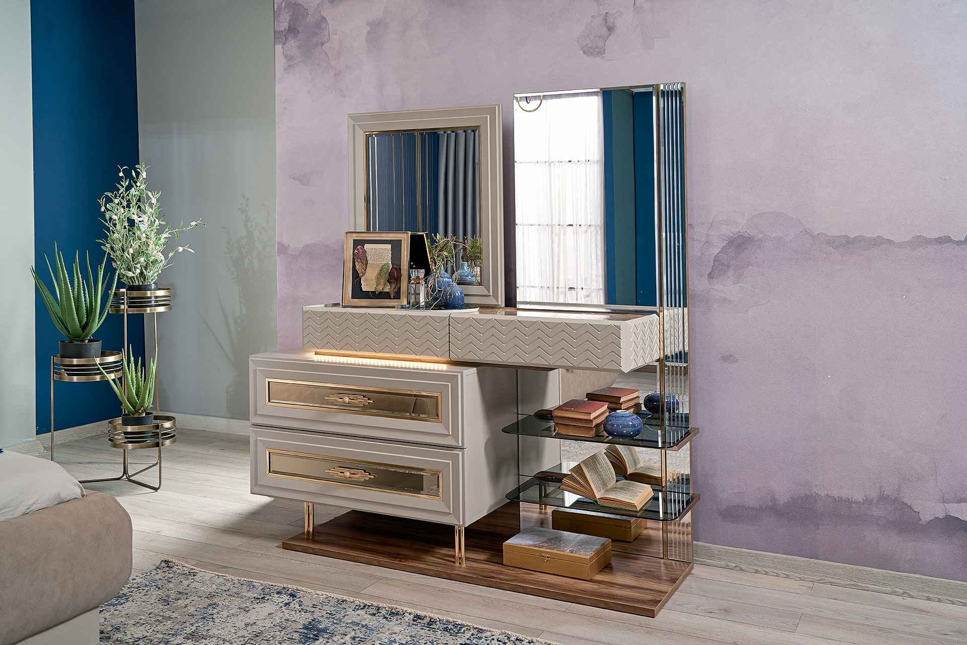 ELSA DRESSER & MIRROR