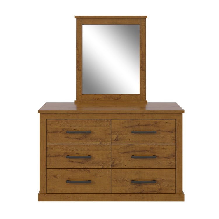 RUSTIC DRESSER WITH MIRROR