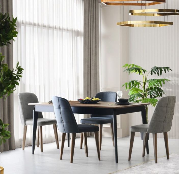 LIDYA DINING TABLE 6 SEATS – Qortuba furniture قرطبة للأثاث