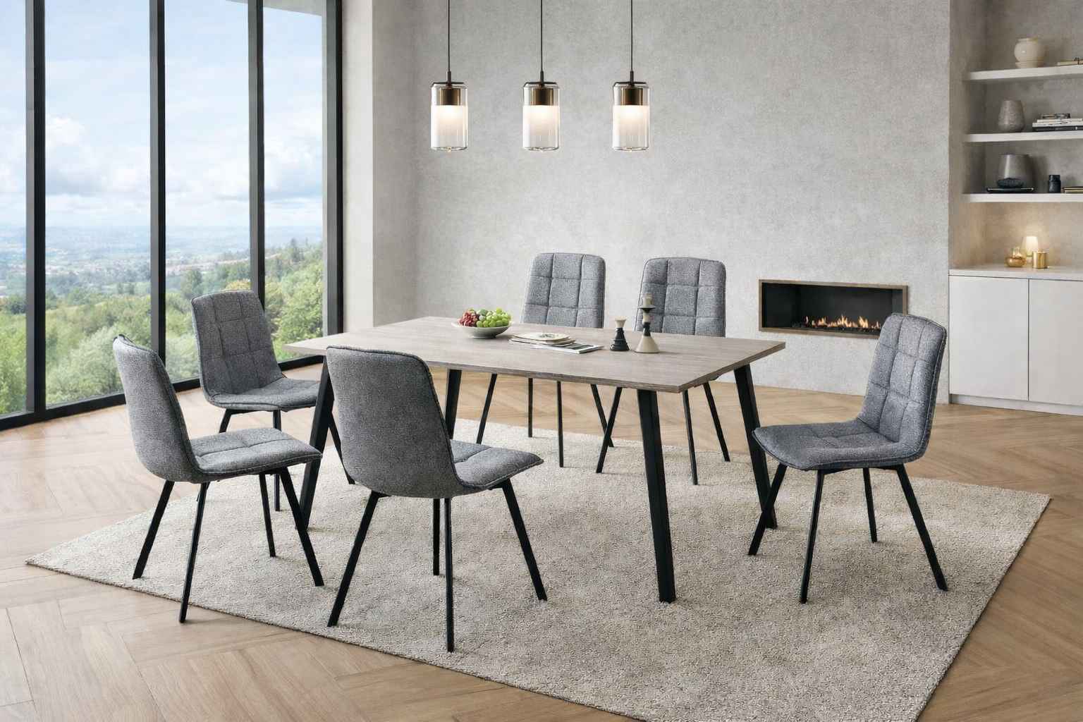 VINSENT DINING TABLE 6 SEATS