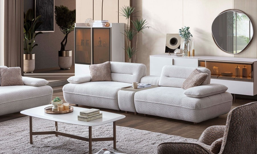 NOBLE SOFA 3 SEATER WITH TABLE