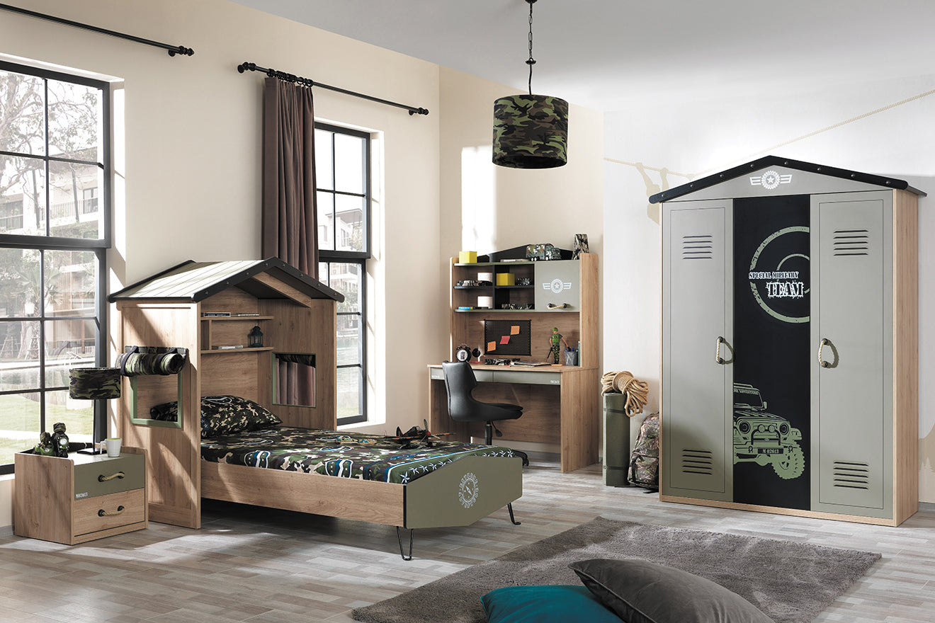 CAMP SINGLE BEDROOM SET 3 PCS