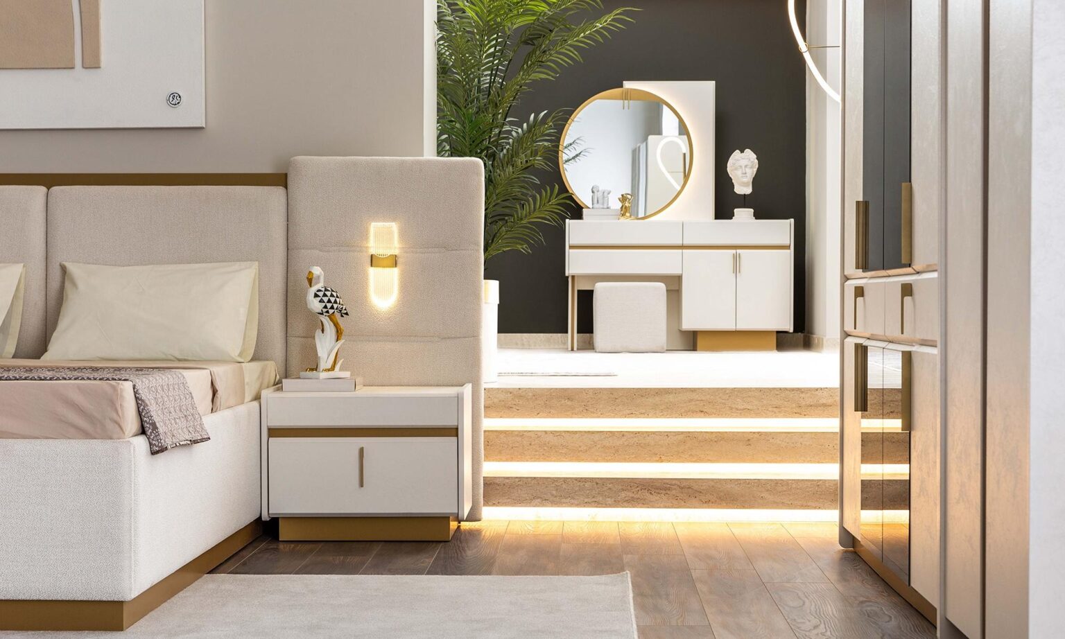 LOREN KING BEDROOM SET WITHOUT WARDROBE