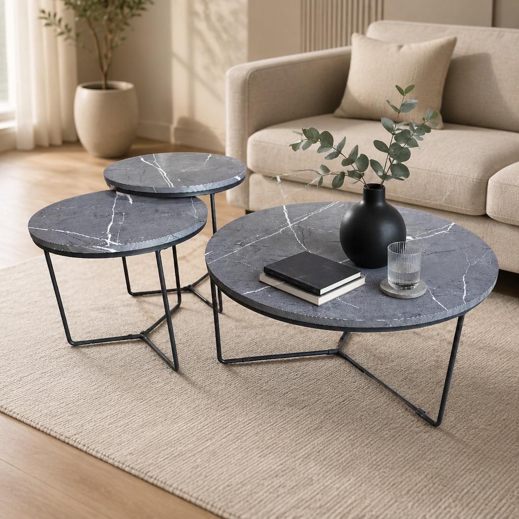 RUMI COFFEE TABLE SET 3 PCS