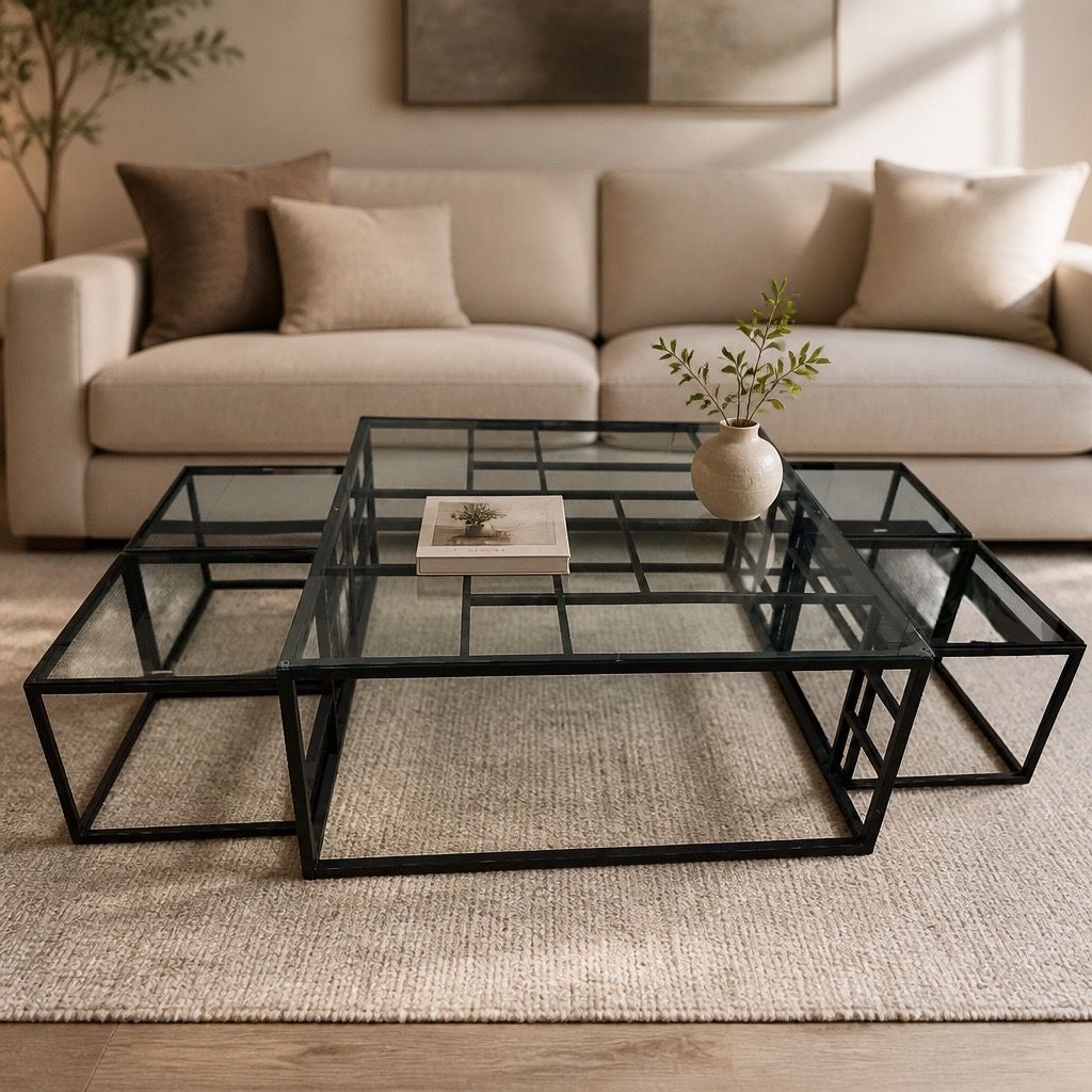 طقم طاولات 5 قطعة لييرا