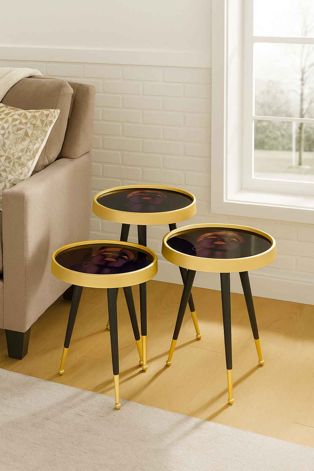3 PCS ZIGON   NESTING TABLES 5052