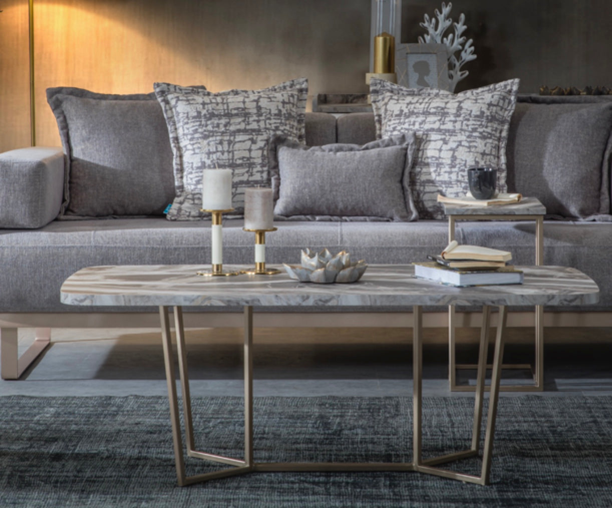 LOFT GOLD  COFFEE TABLE