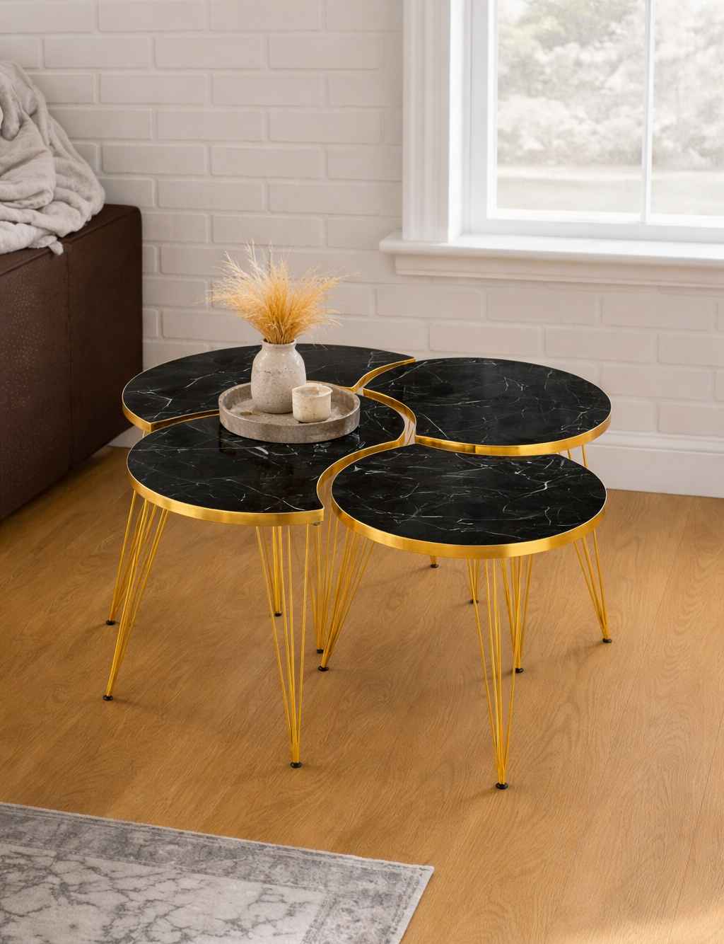 ASHLEY COFFEE TABLE SETS 4 PCS