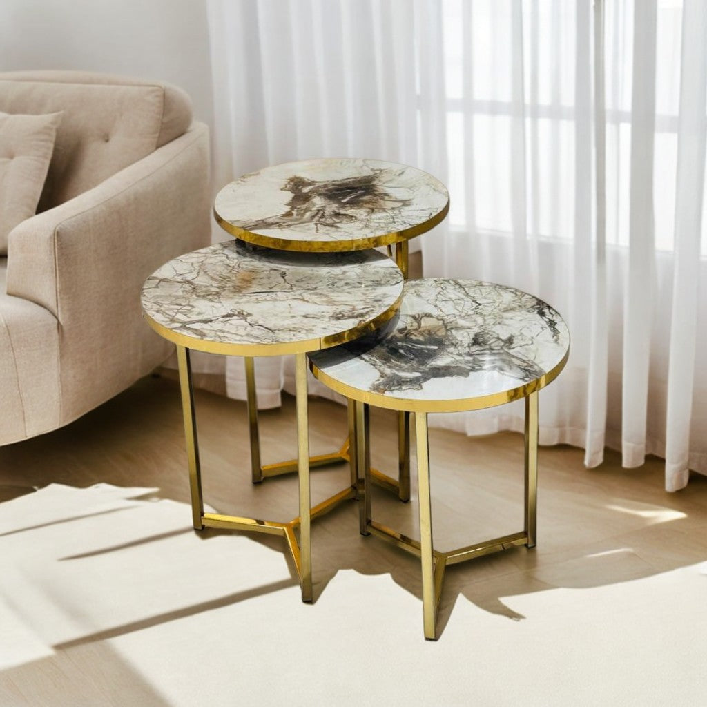 غرفة المعيشة / طاولات متداخلة – Qortuba furniture قرطبة للأثاث