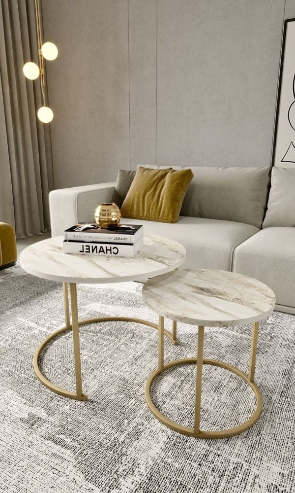 RENZO MIDDLE TABLE 2 PCS