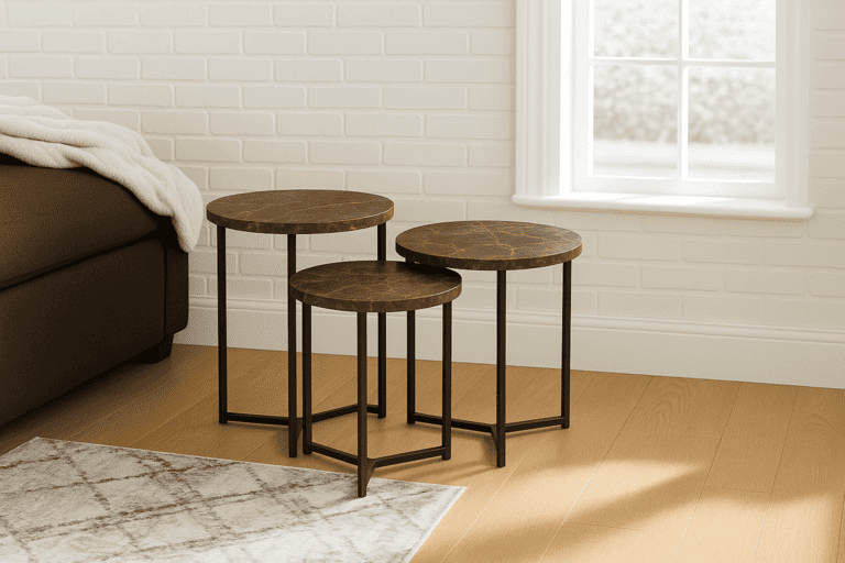 BLACK DIAMOND COFFEE TABLE SET 3PCS
